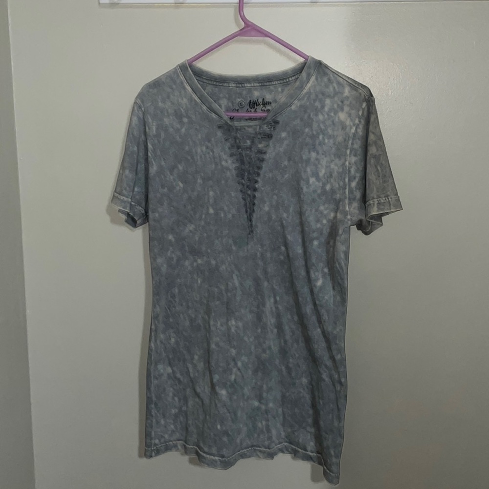 Affliction standard series acid washed shirt